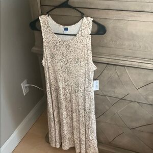 Old navy midi Sleeveless Leopard Print Dress